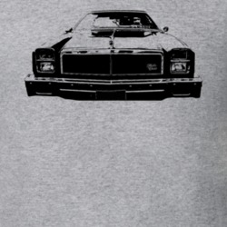 1975 Chevelle Grill View Heather Grey T Shirt