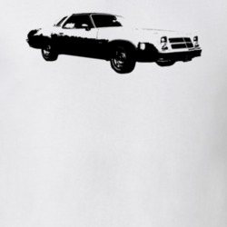 1975 Chevelle Side View White T Shirt