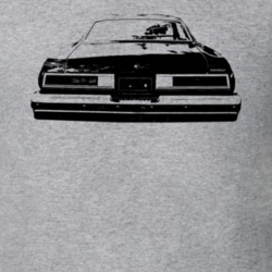 1975 Chevelle Rearview Heather Grey T Shirt
