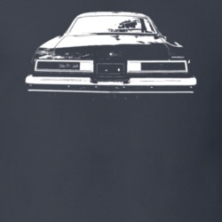 1975 Chevelle Rear View Charcoal Grey T Shirt