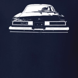 1976 Chevelle Rear View Navy Blue T Shirt