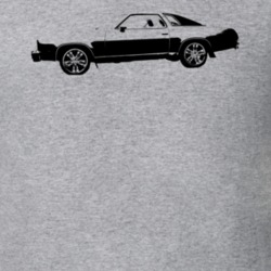 1976 Chevelle Side View Heather Grey T Shirt