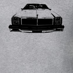 1976 Chevelle Grill View Heather Grey T Shirt