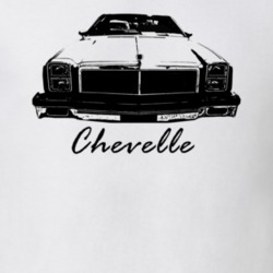 1976 Chevelle Grill View With Model Name White T Shirt