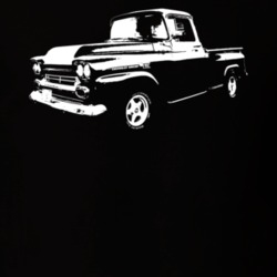1959 K10 3/4 Side View Black T Shirt