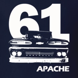 1960 K10 Apache Pickup Truck Grill View With Year And Model Name Navy 