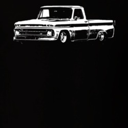1964 K10 Apache Pickup Truck Side View  Black T Shirt
