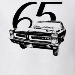 1965 Gto Grill View With Year Light Color T Shirt