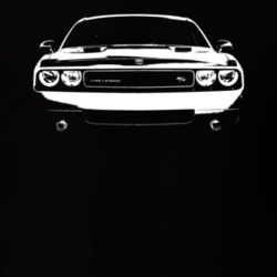 2008 Challenger Grill View Black T Shirt