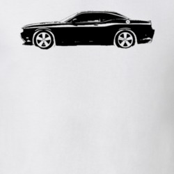 2008 Challenger Side View White T Shirt