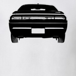 2008 Challenger Rear View White T Shirt