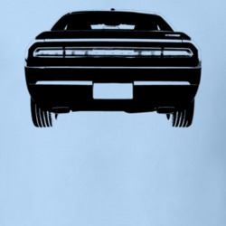 2010 Challenger Rear View Light Blue T Shirt