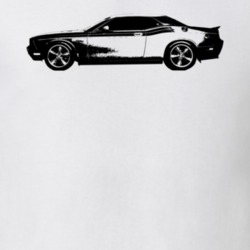 2010 Challenger Side View White T Shirt