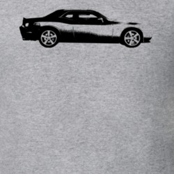 2011 Challenger Side View Heather Grey T Shirt