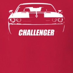 2011 Challenger Grill View With Model Name Red T Shirt