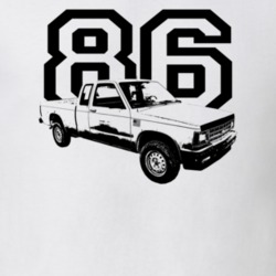 1986 S10 Side View With Year Light Color T Shirt