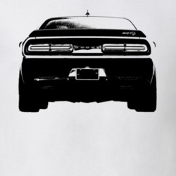 2017 Challenger Rear View White T Shirt