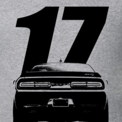 2017 Challenger Rear View With Year Heather Grey T Shirt