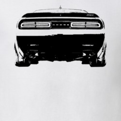 2018 Challenger Rear View White T Shirt
