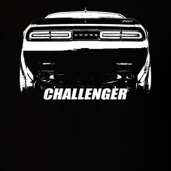 2018 Challenger Rear View Black T Shirt