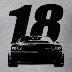 2018 Challenger Grill View With Year Heather Grey T Shirt