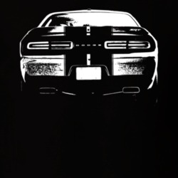 2016 Challenger Rear View Black T Shirt
