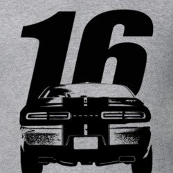 2016 Challenger Rear View With Year Heather Grey T Shirt