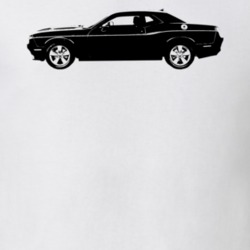 2016 Challenger Side View White T Shirt