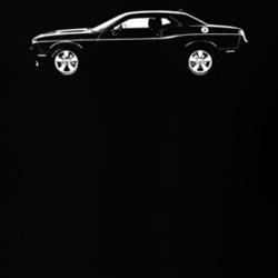 2016 Challenger Side View Black T Shirt