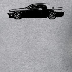 2015 Challenger Side View Heather Grey T Shirt