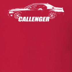 2015 Challenger Side View With Year Red T Shirt