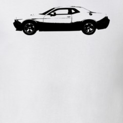 2014 Challenger Side View White T Shirt