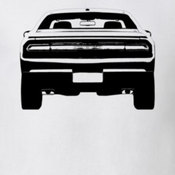 2014 Challenger Rear View White T Shirt
