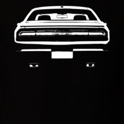 2014 Challenger Rear View Black T Shirt