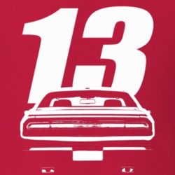 2013 Challenger Rear View With Year Red T Shirt