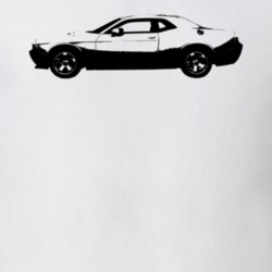 2013 Challenger Side View White T Shirt