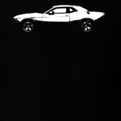 2013 Challenger Side View Black T Shirt