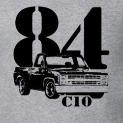 1984 C10 K10 Pickup Truck Side View With Year And Model Name Heather G