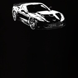 2016 Corvette Side View Dark Color T Shirt