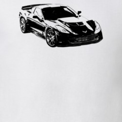 2016 Corvette Side View Light Color T Shirt
