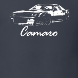 1992 Camaro Three Quarter View With Model Name Charcoal Grey T Shirt