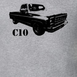 1978 C10 Pickup Truck Three Quarter View With Model Name Heather Grey 