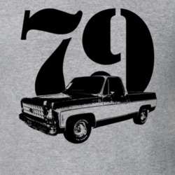 1979 C10 K10 Pickup Truck Three Quarter View With Year Heather Grey T 