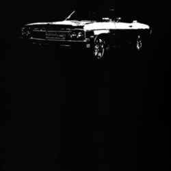 1970 Impala Three Quarter View Black T Shirt