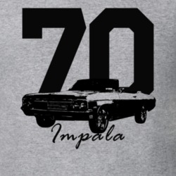 1970 Impala Convertible Three Quarter View With Year And Model Name He