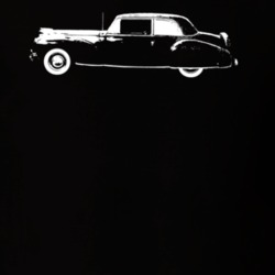1938 Continental Side View Black T Shirt