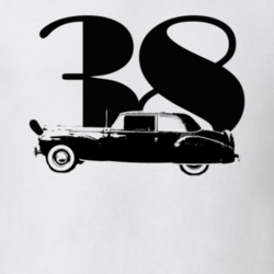 1938 Continental Side View With Year White T Shirt