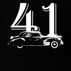 1941 Continental Side View With Year Black T Shirt