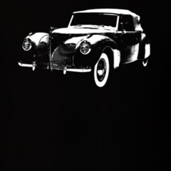 1939 Continental Three Quarter View Black T Shirt