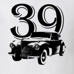 1939 Continental Three Quarter View With Year White T Shirt